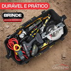 Motosserra Elétrica Com 4 Baterias 21v Bivolt + BRINDE Bolsa de Ferramentas Multiuso - COMPRE 1 LEVE 2