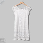 Vestido Curto Renda Boho